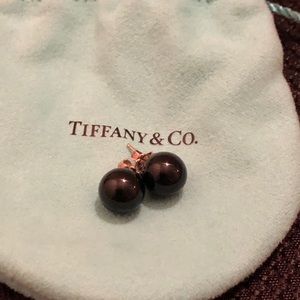 Tiffany & Co. 10mm Black Onyx Studs